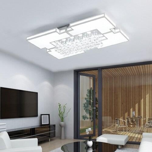 Creative Modern Ceiling Light Simple Crystal Lamp For Home Living room Bedroom Restaurant With LED Bulbs DHL Free