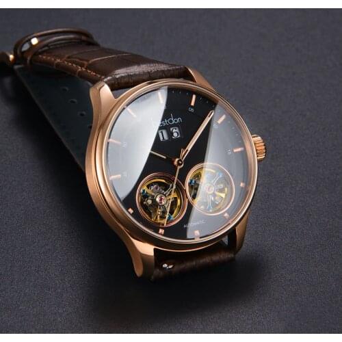 LGXIGE Men's Watch With Leather Strap