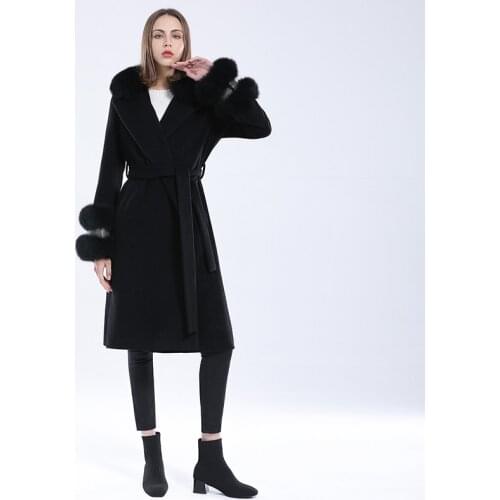 Mao Mao Kong Womens Black Coats