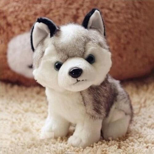 18cm 7 Plush Doll Soft Toy Husky Dog Baby Kids Cute Stuffed Toys Gift Kid birthday gift lovely doll dog pet doll