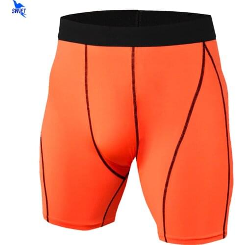 New Mens Summer Quick Dry Compression Running Shorts Mens Breathable Sports Jogging Shorts Elastic Gym Fitness Tights Sportswear
