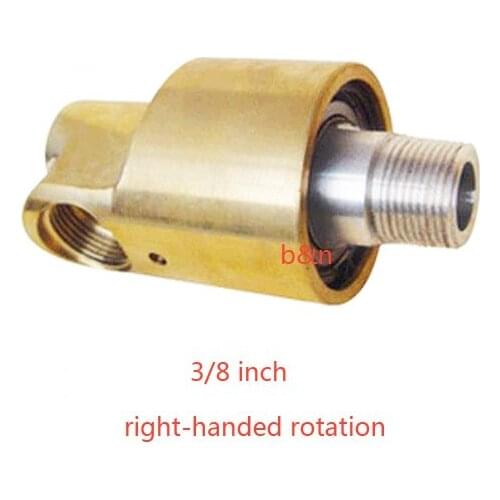New 3/8'' HD10 right-handed thread one-way rotary joint for oil water 3/8 inch brass cooling swivel rotating fitting