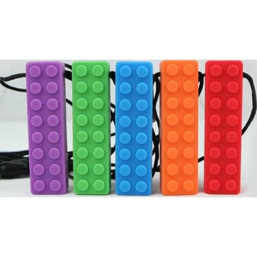 New Baby Teether Toys BPA Free Safe Teething Sensory Chew Pendant Necklace Molar Stick Nursing Gift For Infant Teething Stick