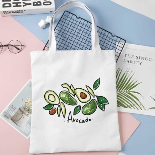 Avocado shopping bag grocery bolso handbag recycle bag tote shopping bag reusable cloth string shoping custom
