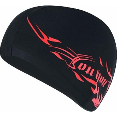 1PC New Style Unisex Bathing Hat Swimming Caps Spandex Waterproof Elastic Adult Black Sports Equipment Soft Swimming Hats