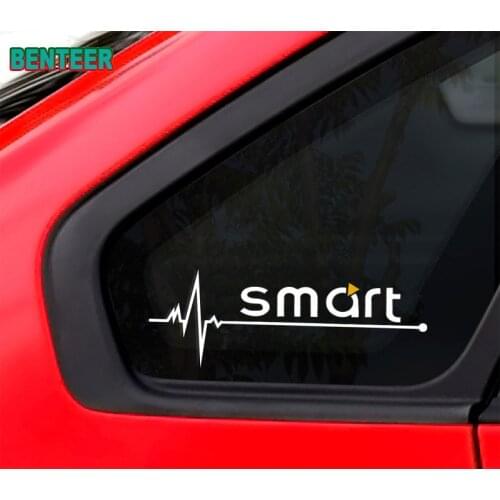 2pcs car windows sticker for Mercedes Benz Smart Fortwo Forfour Forjeremy