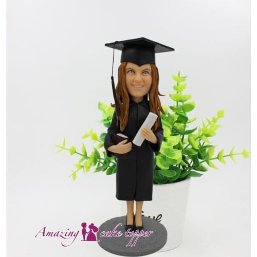 2019 AMAZING CAKE TOPPER Toys Study career graduation And Groom Gifts Ideas Customized Figurine Valentines Day