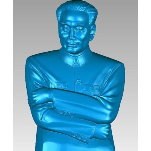 3D model for cnc 3D carved figure sculpture machine in STL file format Chinas great man-2