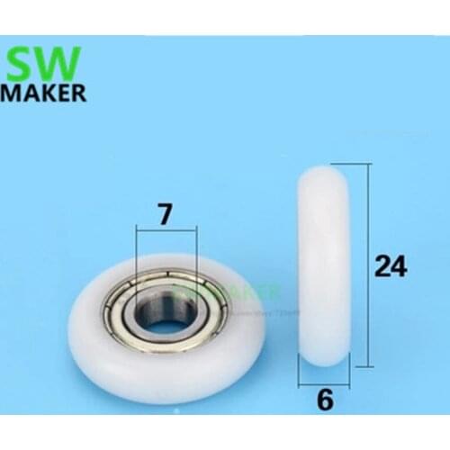 8*28*10mm bearing package plastic , round European standard track aluminum profile supporting bearing pulley