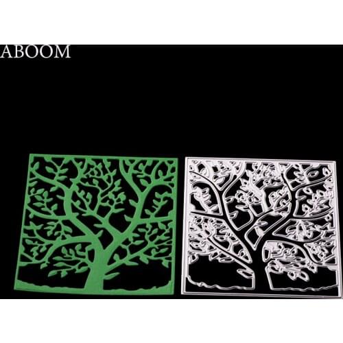 ABOOM Tree Leaves Metal Carbon Steel Die Cut Embossing Folder Decorative Scrapbooking Album Photo Cutting Dies Paper Card Making