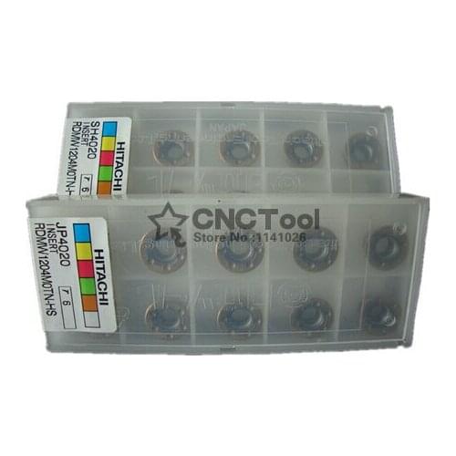 Free shopping! HITACHI 10PCS RDMW1204MOTN-HS JP4020 lathe cutting tools CNC blade alloy carbide cutting tool carbide inserts