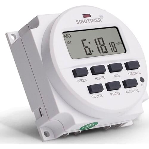 BIG LCD Digital 220V Programmable Timer Switch with Countdown Time Function B85C