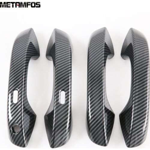 For Volkswagen Golf MK8 Pro R 2021 2022 Carbon Fiber Door Handle Cover Molding Trim Protection Sticker Accessories Car Styling