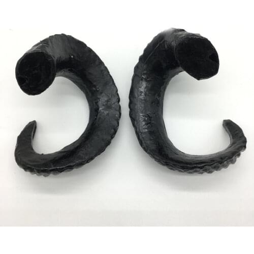 Black Simulation Plastic Goat DIY Cosplay Headband Sheep horn Artificial home Decor
