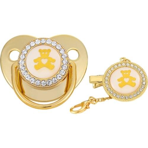BLINGONLY Rhinestone Newborn Soother Dummy Bling Pacifier Baby