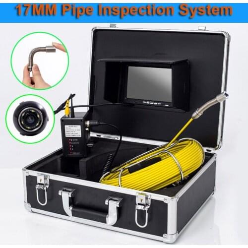 New 7inch 20-50m Cable Sewer Pipe Inspection Endoscope Camera System Used For Underground Pipe Inspection 17mm Endoscope Camera