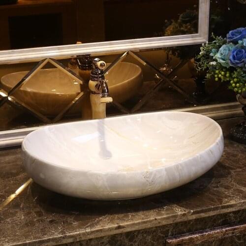 China counter top decorative art ceramic bathroom sink washing basin