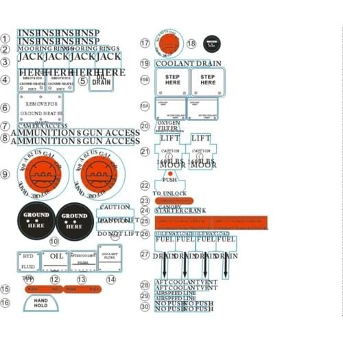 FMS 1400mm 1.4m P-51D P51 Mustang V7 & V8 Detailed Decal Sheet Stickers FMSSU132 RC Airplane Aircraft Model Plane Spare Parts