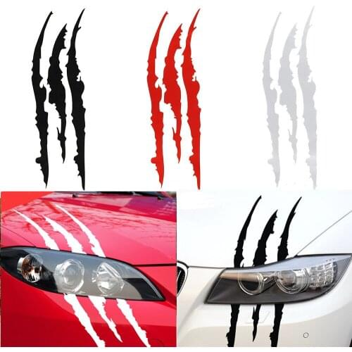 Auto Car Sticker Reflective Monster Claw Scratch Stripe Marks Headlight Decal Car Stickers