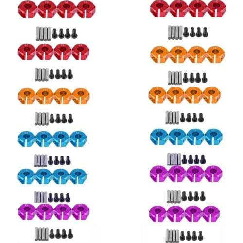 Hot sale 12mm universal adapter wheel hex wheel hub for HSP Sakura 1/10 scale RC sports car truck SUV 5 6 7mm wheel hex adapter