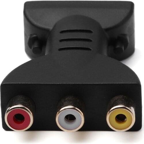 HDMI Male to 3 RCA Female Composite AV Audio Video Adapter Converter for TV