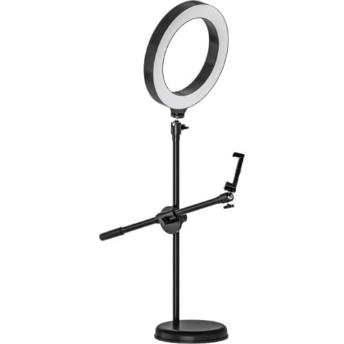 Selfie Ring Light,Dimmable LED Ring Flash Light with Monopod for Live Streaming/Video/ Makeup LED Ring Light