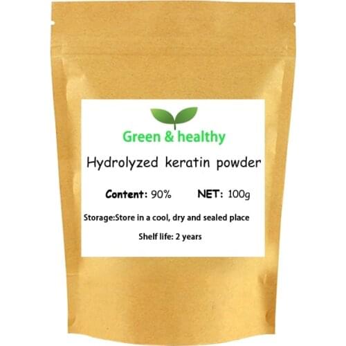 Cosmetic grade Natural Pure hydrolyzed keratin Hair Treatment Oil control and moisturizing Hydrolyzed Keratin Powder