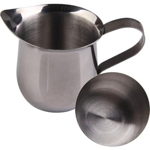 Stainless Steel Milk Mug Coffee Waist Shape Cup Espresso Latte Art Jug Foam Container Home Frothing Pitchers 90ml/150ml/240ml