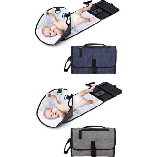 Multifunction Baby Changing Travel Pad Nappy Diaper Protable Clutch Foldable Washable Mat 69HE