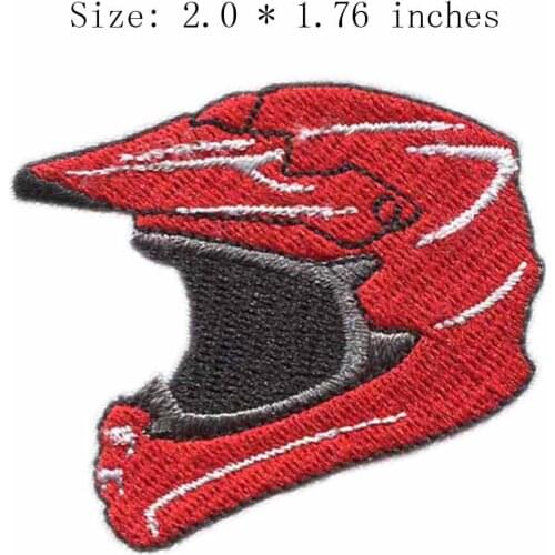 Motorcycle Helmet 2.0" wide embroidery patch for dramatic/security/match