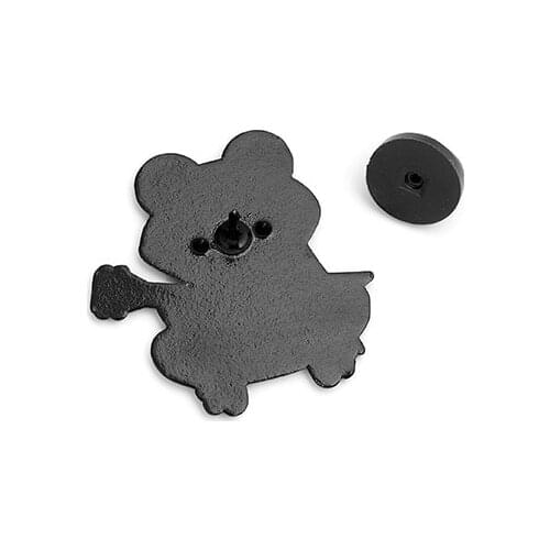 Cartoon cute strawberry frog brooches enamel guitar pins badge gift for kids friends