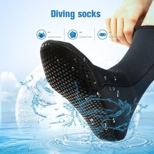 1Pair Neoprene Diving Socks Boots Surfing Socks Warming For Adult 3mm Prevent Scratches Snorkeling Wetsuit Non-Slip Beach Shoes