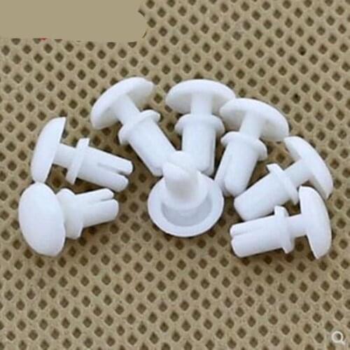 100PCS R4.0 R5.0 series white or black round head push Nylon Rivet Plastic Nylon Snap Rivet