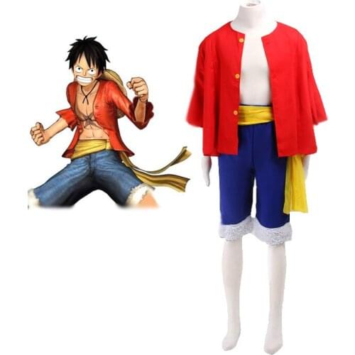 One piece Monkey D Luffy Two Years Later Cosplay Costume
