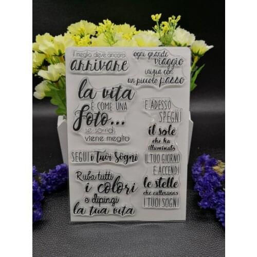Common words Clear Silicone Rubber Stamp for DIY scrapbooking/photo album Decorative craft A102