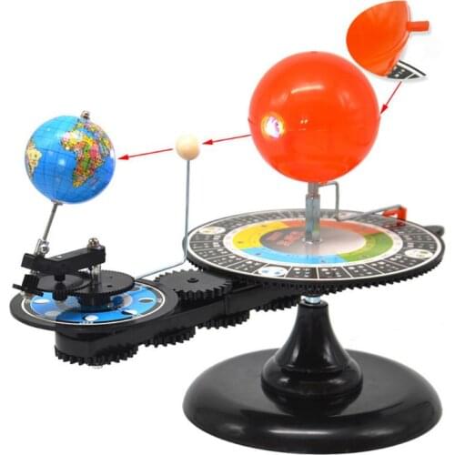 Solar System Three Globes Sun Earth Moon Orbital Planetarium Model Astronomy Demo Student Children Education Teaching Tool Toys