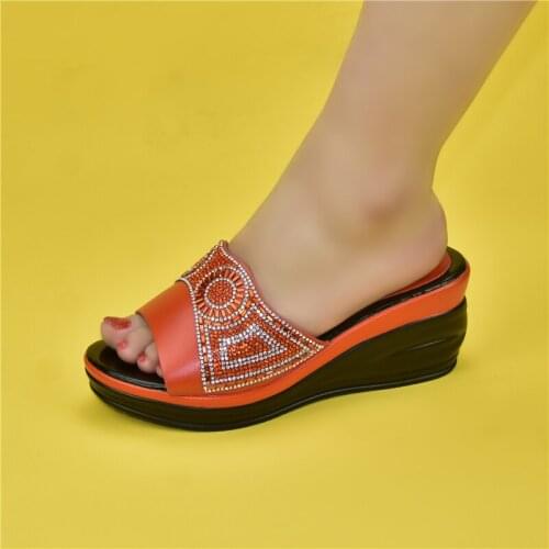 African rhinestone decoration womens shoes high heels comfortable banquet party Italian rhinestone Italian womens shoes