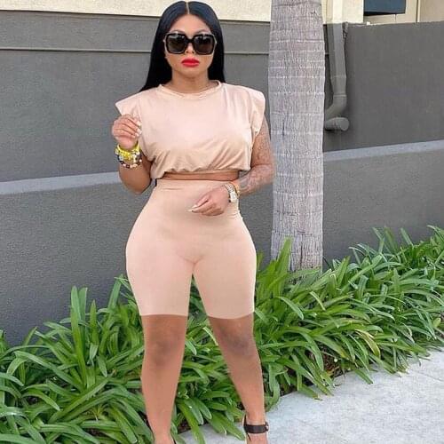 Streetwear 2 Piece Set Women Shorts and Top Summer Clothes Solid Sleeveless Casual Tracksuit Sweat Suits Matching Sets Outfits
