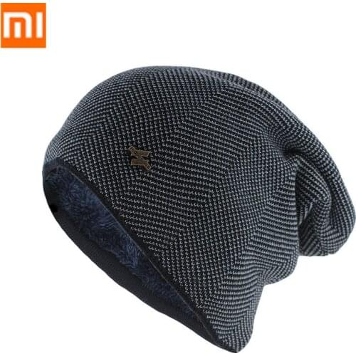 Xiaomi Mijia Winter Warm Hat For Women Men Knitted Casual Beanies Skullies Plus Velvet Thicken Hats Outdoor Cycling Skiing Cap