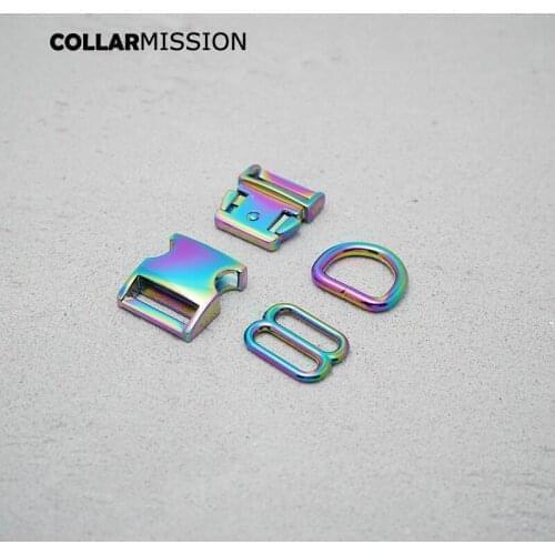 10pcs/lot20mm Metal Plated Buckle (metal buckle+ adjust buckle+ D ring)For Backpack Bag Webbing Dog Collar DIY Accessory 8 kind