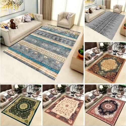 120x160cm carpet ethnic style fashion simple carpet living room coffee table sofa cushion Bohemian classical bedroom full carpet