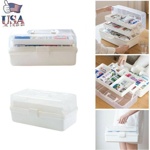3 Layer Health Box Medicine Chest Handle First Aid Kit Storage Organizer 2020