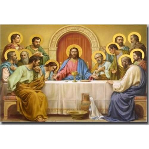 The Last Supper 5D Full Drill Diamond Painting Square Cross Stitch Home Decoration Diamond Embroidery Not folding canvas Crafts