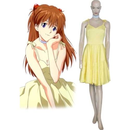 Anime EVA Asuka Langley Soryu dress Cosplay Costume Tailor Made