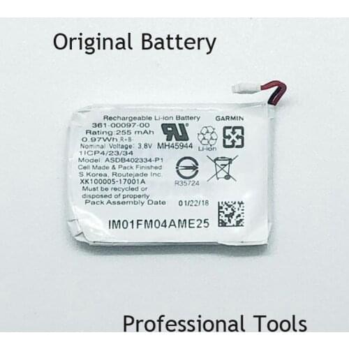 GeLar 3.8V 255mAh 0.97Wh ASDB402334-P1 replacement rechargeable battery for Garmin 361-00097-00