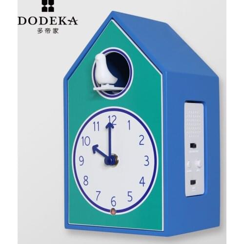 Small Vintage Cuckoo Wall Clock Luxury Bird Music Garden Wall Watch Living Room Creative Bedroom Swing Reloj Home Decor OO50WC