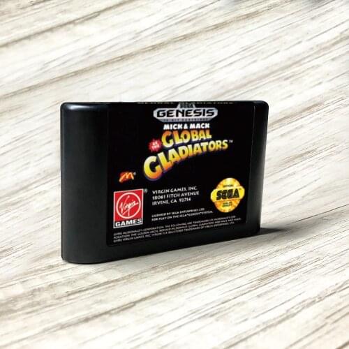 Mick & Mack as the Global Gladiators - USA Label Flashkit MD Card for Sega Genesis Megadrive Video Game Console
