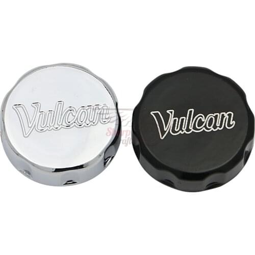 Motorcycle Chrome Black Front Oil Fluid Reservoir Cover Cap For Kawasaki Vulcan VN 500 750 800 900 1500 1600