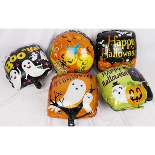 Halloween Series Aluminum Balloon Set Pumpkin Ghost Spider Cat Foil Balloon Latex Balloon Halloween Party Supplies Decorations