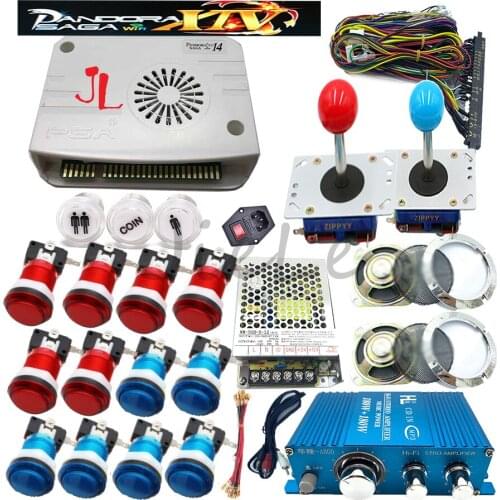 Pandora Saga Box 14 Wifi 4800 In 1 Jamma Board Arcade Machine Video Game Console DIY Kit Chrome LED Push Button Zippy Joystick